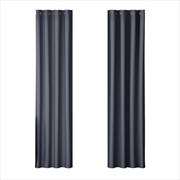 Buy Artiss 2 x Blackout Curtains - Eyelet 140 x 230cm - Charcoal