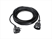 Buy 8Ware AU Power Cable Extension 3-Pin Male to Female 2m 3-Pin AU Piggy Back Black