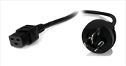 Buy 8ware RC-3086AU-020 Power Cable from 3-Pin AU Male to IEC C19 Female 2m