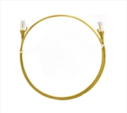 Buy 8ware CAT6 UltraThin Slim Cable 0.25m/25cm - Yellow