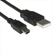 Buy 10x 8Ware USB 2.0 Cable 1m A Male to Mini B Black