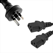 Buy 8ware 3m 10amp Y Split Power Cable