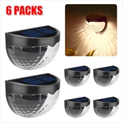 Buy 6PCS Solar Powered LED Wall Lights