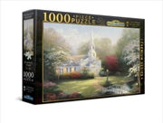 Buy Harlington Thomas Kinkade Puzzles - Hometown Chapel 1000pc