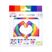 Buy Coasters Set Rainbow Pride