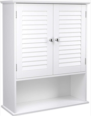 Buy VASAGLE Wall Cabinet with 2 Doors and Cupboard White