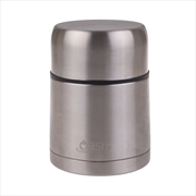Buy Oasis Stainless Steel Vacuum Insulated Food Flask W/ Spoon 600ml - Silver