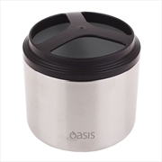 Buy Oasis Stainless Steel Vacuum Insulated Food Container 1L - Charcoal