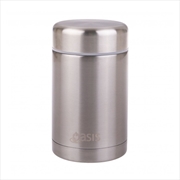 Buy Oasis Stainless Steel Vacuum Insulated Food Flask 450ml - Silver
