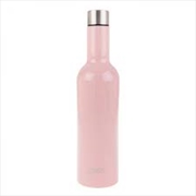 Buy Oasis Stainless Steel Double Wall Insulated Wine Traveller 750ml - Soft Pink 8898-
