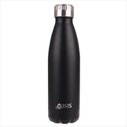 Buy Oasis Stainless Steel Double Wall Insulated Drink Bottle 500ml - Matte Onyx