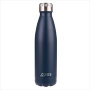 Buy Oasis Stainless Steel Double Wall Insulated Drink Bottle 500ml - Matte Navy