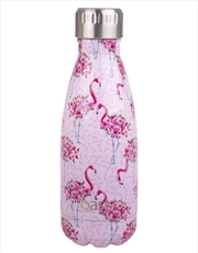 Buy Oasis Stainless Steel Double Wall Insulated Drink Bottle 350Ml - Flamingos 8877FO
