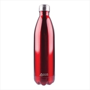 Buy Oasis Stainless Steel Double Wall Insulated Drink Bottle 1L - Red