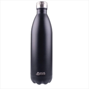 Buy Oasis Stainless Steel Double Wall Insulated Drink Bottle 1L - Matte Black