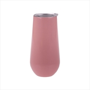 Buy Oasis Stainless Steel Double Wall Insulated Champagne Flute 180Ml - Soft Pink 8898-2SP