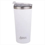 Buy Oasis Stainless Steel Double Wall Insulated "Travel Mug" 480ml - White