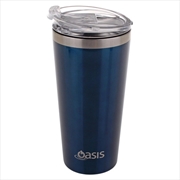 Buy Oasis Stainless Steel Double Wall Insulated "Travel Mug" 480ml - Navy