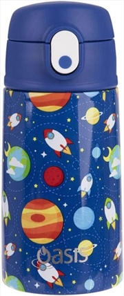 Buy Oasis Kid's Drink Bottle with Sipper 400ml - Outer Space