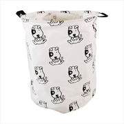 Buy GOMINIMO Laundry Basket Round Foldable (Dog)