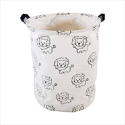 Buy GOMINIMO Laundry Basket Round Foldable (Lion)