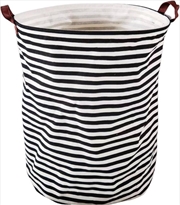 Buy GOMINIMO Laundry Basket Round Foldable (Black Line)