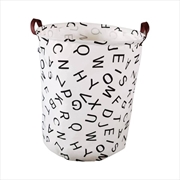 Buy GOMINIMO Laundry Basket Round Foldable (Alphabet)