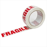 Buy 1x Fragile Packing Tape 48mmx75m - Long Rolls Red White Packaging Adhesive Label