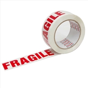 Buy 1x Fragile Packing Tape 48mmx75m - Long Rolls Red White Packaging Adhesive Label