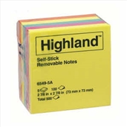 Buy HIGHLAND Notes 6549-5A 73X73 Pack of 5