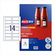 Buy AVERY Label Rect L7123 14Up Pack of 10