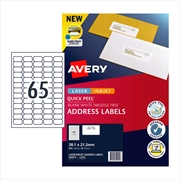 Buy AVERY Label QP L7651 65Up Pack of 40