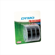 Buy DYMO Embosser Tape 3pk Black 9mm x 3m