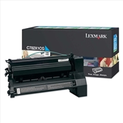 Buy LEXMARK C782X1CG CYAN PREBATE TONER YIELD 15000 PAGES FOR C780