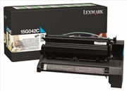 Buy LEXMARK 15G042C CYAN PREBATE TONER YIELD15000 PAGES FOR C752 760 762