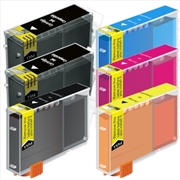 Buy BCI-3 Black / Bci-6 Colours Compatible Inkjet Cartridge Set 6 Ink Cartridges