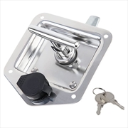 Buy Trailer Door Latch Rv Door Tool Box Lock Gasket T-Handle with Keys 304 Stainless Steel