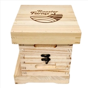Buy Mini Beehive Box 2 Tier Timber Decor Art Apiarist Gift Jewellery Trinkets Storage