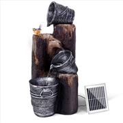 Buy Gardeon Solar Water Fountain Feature Garden Bird Bath Outdoor Pump Panel Battery