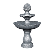 Buy Gardeon 3 Tier Solar Powered Water Fountain - Black