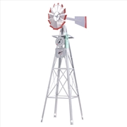 Buy Garden Windmill 6FT 186cm Metal Ornaments Outdoor Decor Ornamental Wind Will
