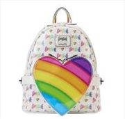 Buy Loungefly Lisa Frank - Logo Heart Detach Rainbow Mini Backpack