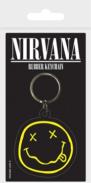 Buy Nirvana - Smiley - Rubber Keyring