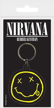 Buy Nirvana - Smiley - Rubber Keyring