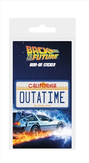Buy Back To The Future - License Plate - Iron-On Patch
