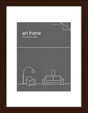 Buy 42x54 Frame Rustic Oak With Double Mats - Fits A3 Prints
