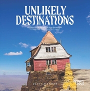 Buy Unlikely Destinations | 2024 12 x 24 Inch Monthly Square Wall Calendar