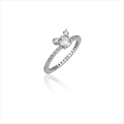 Buy Ss Wgp Mickey Crystal Ring - Size 8