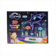 Buy Lil Dreamers Aqua World's Sea Animals 3D Illuminate Drawing Board