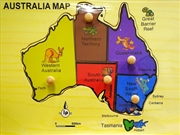 Buy Australia Map Wooden Puzzle